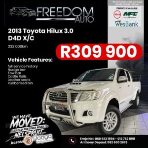 2013 Toyota Hilux 3.0D4D Ccab