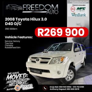 2008 Toyota Hilux 3.0D4D D/C