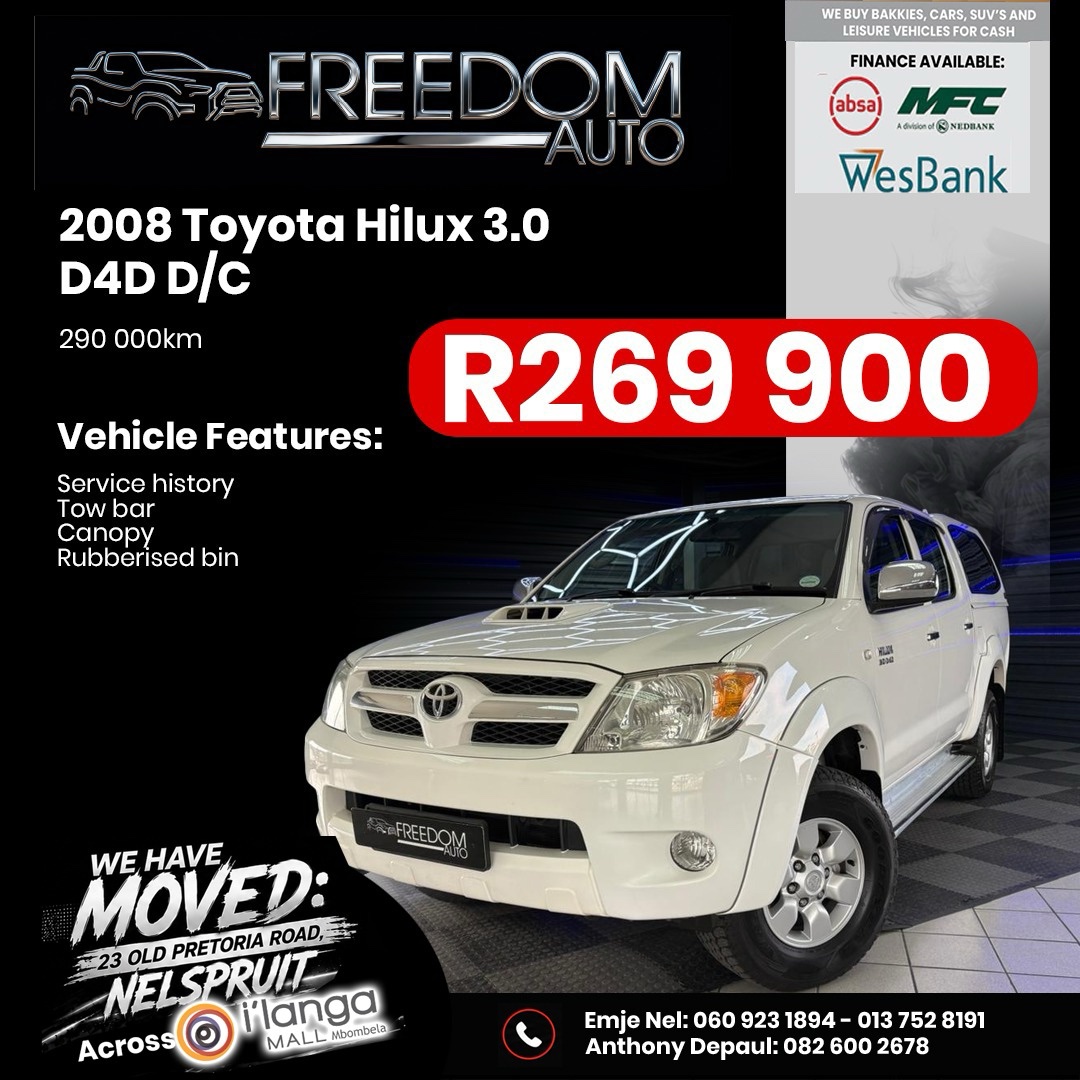 2008 Toyota Hilux 3.0D4D D/C